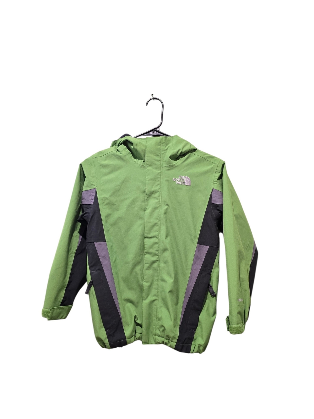 The North Face Kids' Green Waterproof Hooded Jacket 7/8